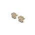 patte | Or Vermeil | Boucles d'oreilles à imprimé chiot avec diamants CZ